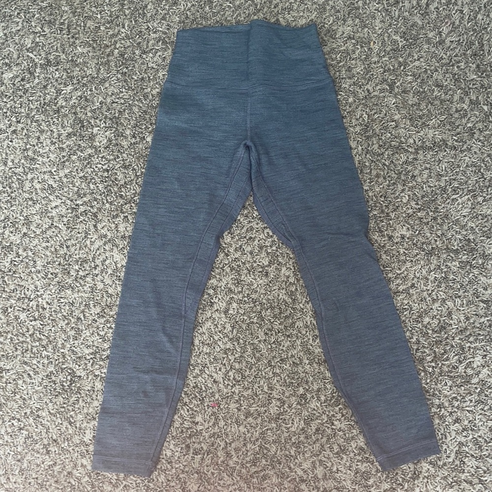 lulu lemon grey cotton leggings, only worn twice,